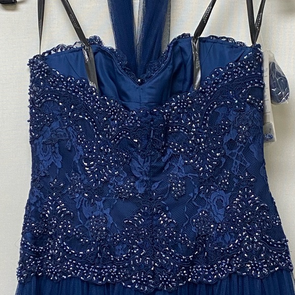 Montage by MonCheri beaded bodice strapless tulle gown - Picture 4 of 10